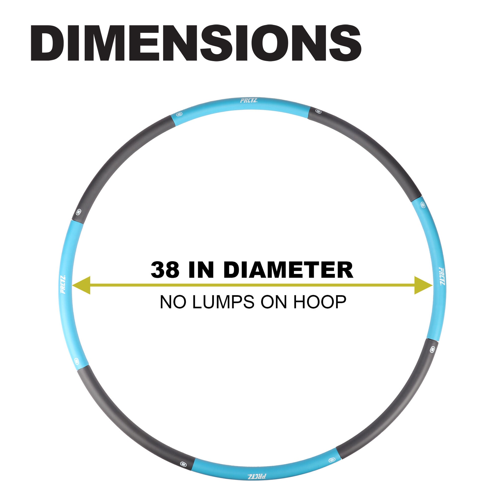 hula  PRCTZ - Weighted Hoola Hoop - Blue | GNC